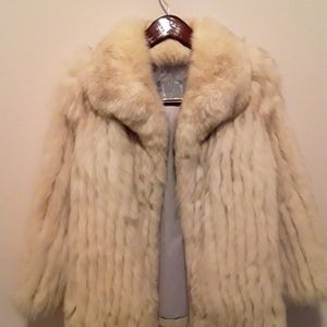Blue fox Saga fox fur coat